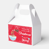 Kerst vakantie gepersonaliseerde cookie behandelen bedankdoosjes (Voorkant Zijde)