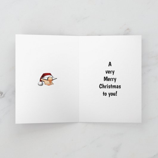 Kerst Vakantie Humor Wenskaart Feestdagen Kaart (Binnen)