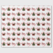 Kerst Vakantie inpakken Papier Wit (Vlak)