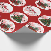 Kerst Vakantie inpakpapier (Hoek)