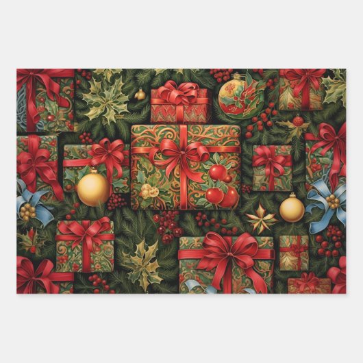 Kerst vakantie inpakpapier (Voorkant)