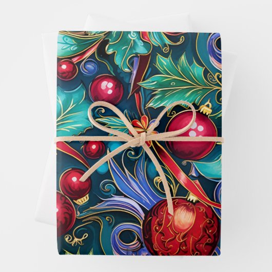 Kerst vakantie inpakpapier (In situ)