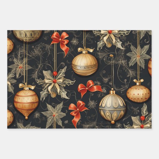 Kerst vakantie inpakpapier (Voorkant)