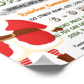 Kerst vakantie jas drive evenement sjabloon poster (Hoek)