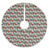 Kerst Vakantie Kardinaal Vogelpatroon Boomrok Kerstboom Rok (Voorkant)