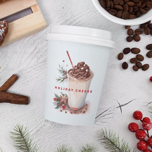Kerst Vakantie Koffie Mingle Party Papieren Bekers