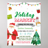 Kerst vakantie markt evenement sjabloon poster (Voorkant)