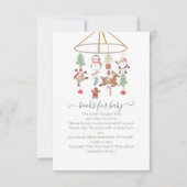 Kerst Vakantie Mobiele Boeken voor Baby Kaart (Voorkant)