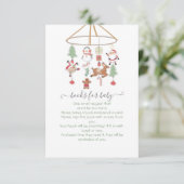 Kerst Vakantie Mobiele Boeken voor Baby Kaart (Staand voorkant)