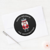 Kerst Vakantie Notenkraker Sticker (Envelop)