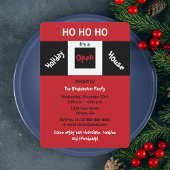 Kerst Vakantie Open Huis Uitnodigingen HOHOHO