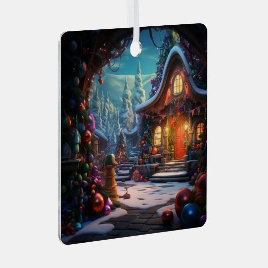 Kerst vakantie ornament (Voorkant Rechts)