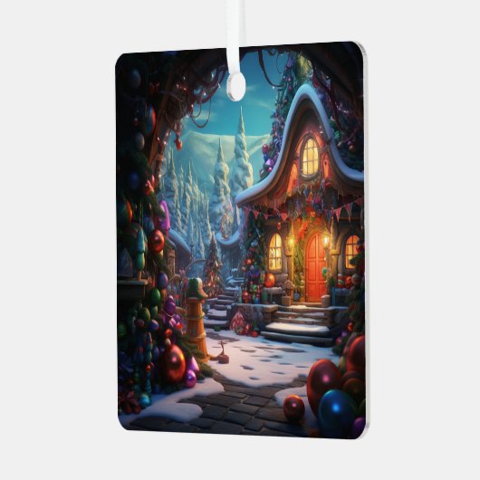 Kerst vakantie ornament (Voorkant links)