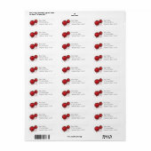 Kerst vakantie Ornamenten retour adreslabels Etiket (Full Sheet)