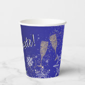 Kerst vakantie papier Cup Papieren Bekers (Achterkant)