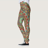 Kerst Vakantie Patroon Yoga Broek Leggings (Links)
