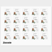 Kerst Vakantie Pine Kalligrafie Kaars Label (Vel)