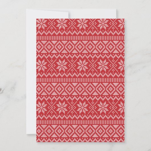 Kerst vakantie pyjama feest kaart (Achterkant)