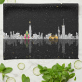 Kerst Vakantie Seizoensgebonden Decor Kussen Theedoek (Gevouwen)