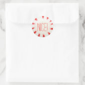 Kerst vakantie Stickers stout of leuk (Tas)