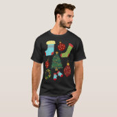 Kerst Vakantiepakket 2021 Kerst Happy Cele T-shirt (Voorkant volledig)