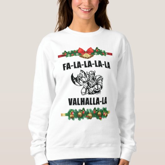 Kerst Valhalla Kussen Trui (Voorkant)