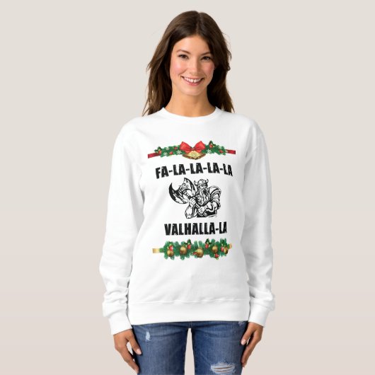 Kerst Valhalla Kussen Trui (Voorkant volledig)