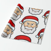 kerst vampier santa cadeaupapier (Uitgerold)