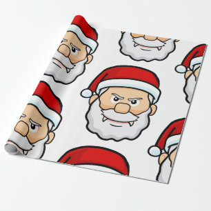 kerst vampier santa cadeaupapier