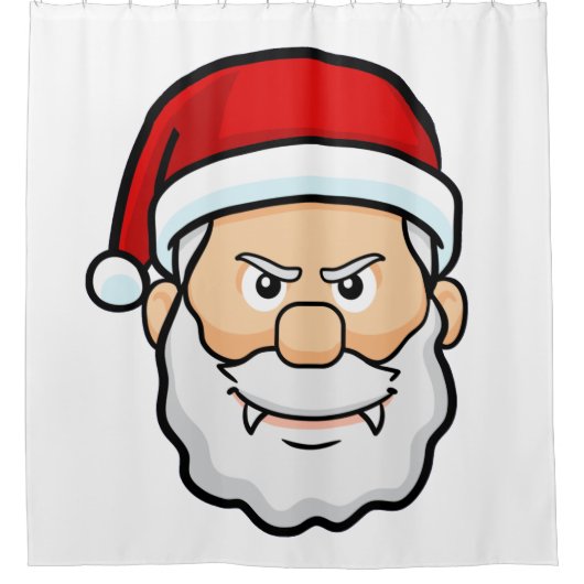 kerst vampier santa douchegordijn (Voorkant)