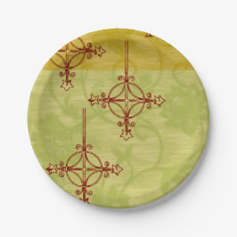  kerst van 70 jaar papieren bordje