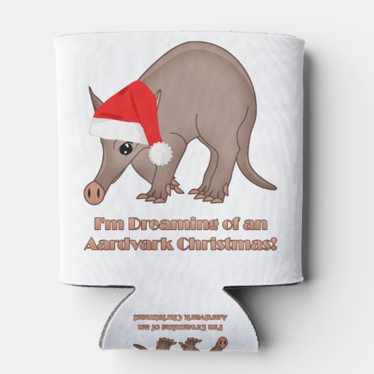 Kerst van Aardvark Blikjeskoeler (Achterkant)
