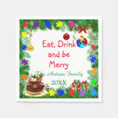 Kerst van autisme servet (Voorkant)