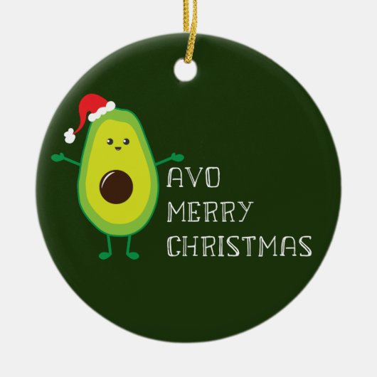  kerst van Avo Merry Keramisch Ornament (Voorkant)