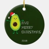  kerst van Avo Merry Keramisch Ornament (Achterkant)