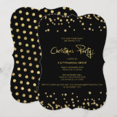 Kerst van Black and Gold Confetti Company Kaart (Voorkant / Achterkant)
