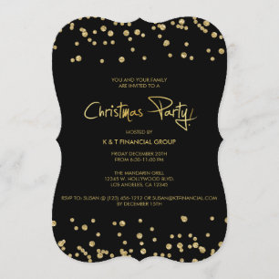 Kerst van Black and Gold Confetti Company Kaart