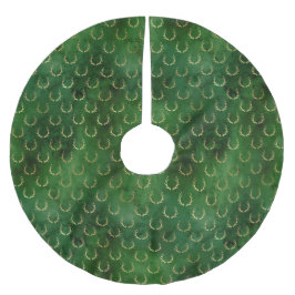 Kerst van Boho Green Gold Antlers Kerstboom Rok