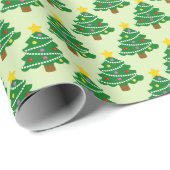 Kerst van bomen cadeaupapier (Rol Hoek)