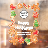 Kerst van cafés in cafés  raamsticker (Vel 2)