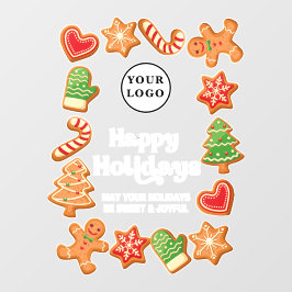 Kerst van cafés in cafés  raamsticker