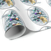 Kerst van Cairn Terrier Cadeaupapier (Rol Hoek)