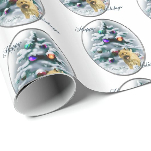 Kerst van Cairn Terrier Cadeaupapier (Rol Hoek)