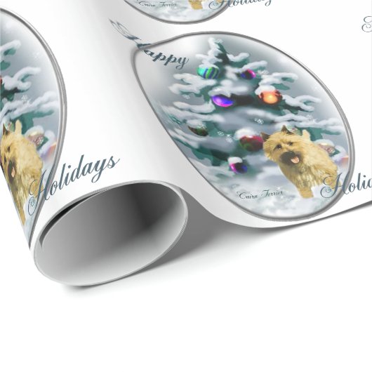 Kerst van Cairn Terrier Cadeaupapier (Rol Hoek)