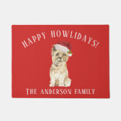 Kerst van Cairn Terrier Deurmat (Voorkant)