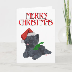 Kerst van Cairn Terrier Feestdagen Kaart