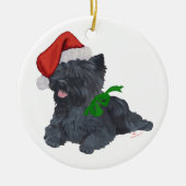 Kerst van Cairn Terrier Keramisch Ornament (Voorkant)