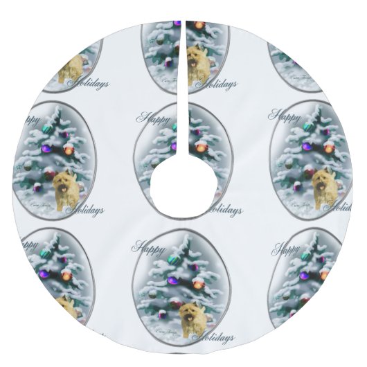 Kerst van Cairn Terrier Kerstboom Rok (Voorkant)