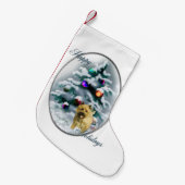 Kerst van Cairn Terrier Kleine Kerstsok (Voorkant (Hangend))