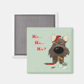 Kerst van Cairn Terrier Magneet (Voorkant / Achterkant)